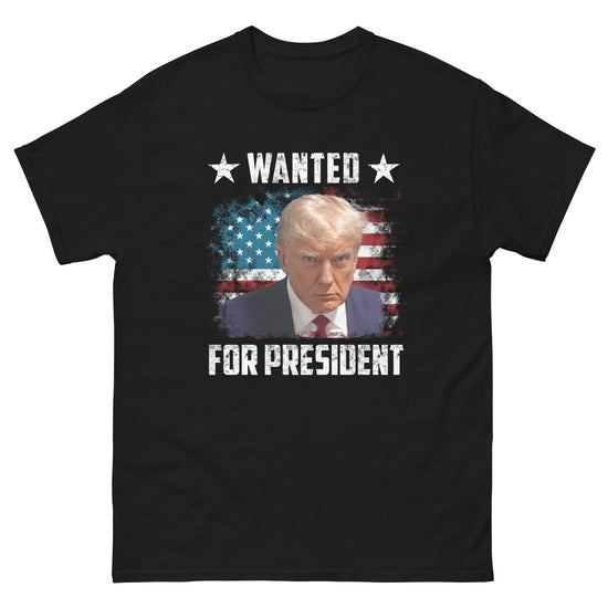 Colored Trump *Wanted for President* Shirt Steel River Co. S