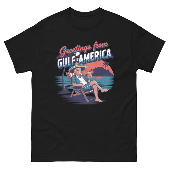 Greetings from the Gulf of America Tee Steel River Co. Black / S