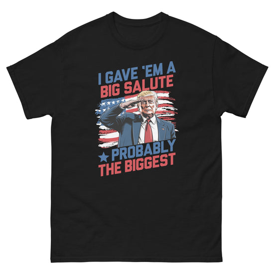 Trump's 'Big Salute' Memorial Day Tee Steel River Co. Black / S